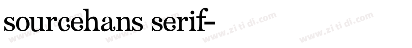 sourcehans Serif字体转换
